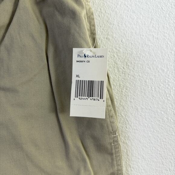 Vtg 80s Polo Ralph Lauren Mens XL Khaki Club Shorts USA Made Elastic Deadstock * - Picture 6 of 11